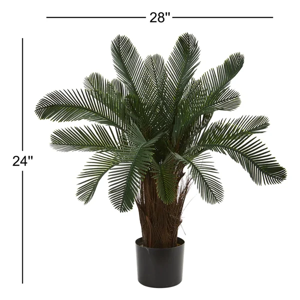 2ft. Cycas Artificial Tree, UV Resistant (Indoor/Outdoor) - Image 2